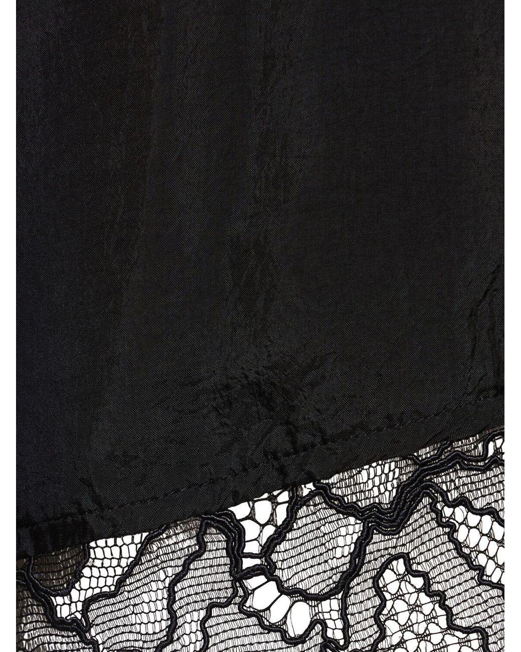Ganni Habotai Viscose Elasticated Shorts in Black | Lyst UK