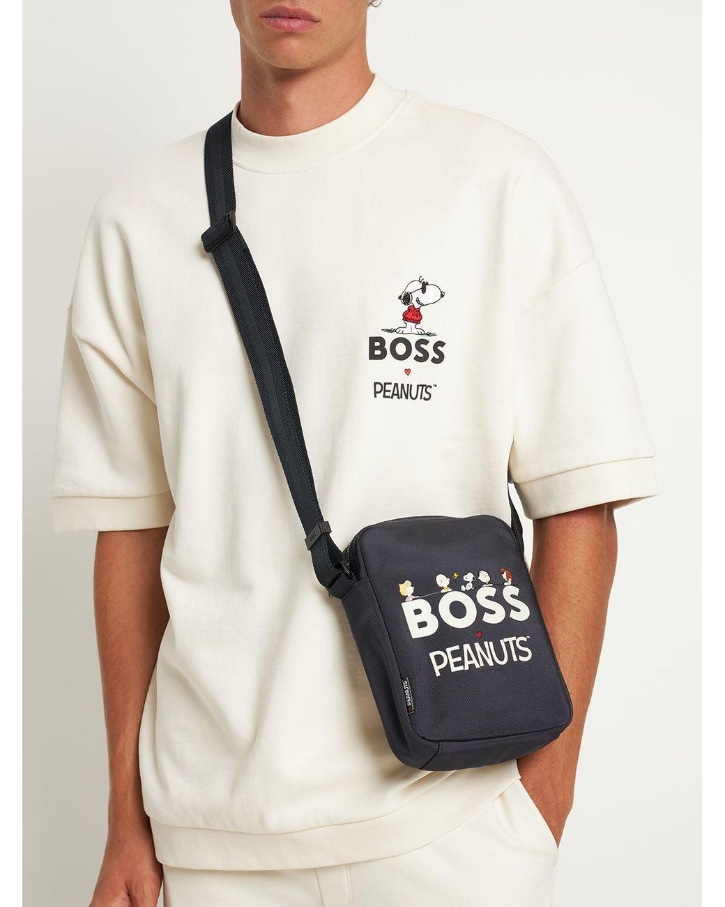 BOSS by HUGO BOSS Bm X Peanuts Tech Messenger Bag in Blue for Men | Lyst