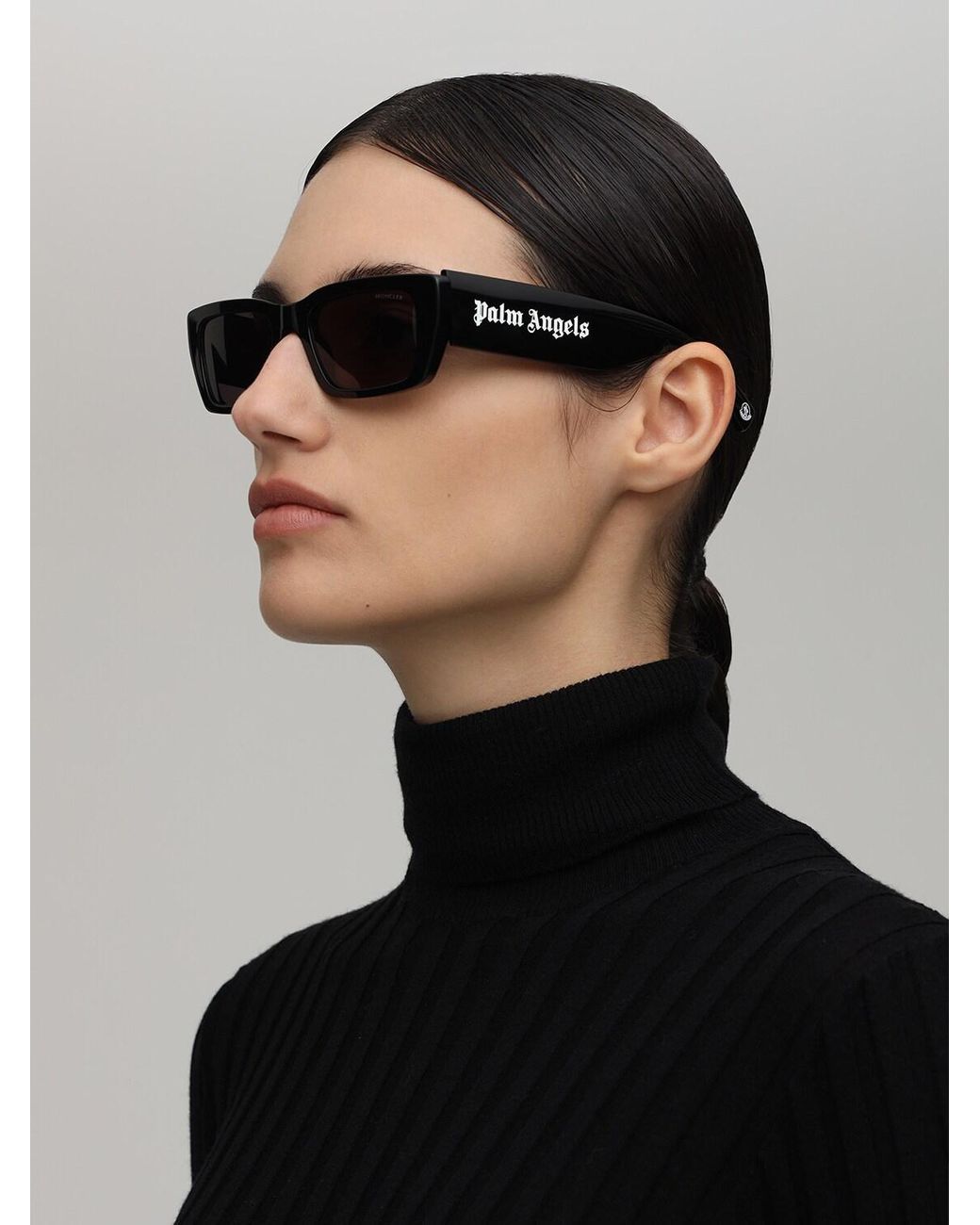 Moncler Genius Palm Angels X Moncler Squared Sunglasses in Black/Grey  (Black) | Lyst