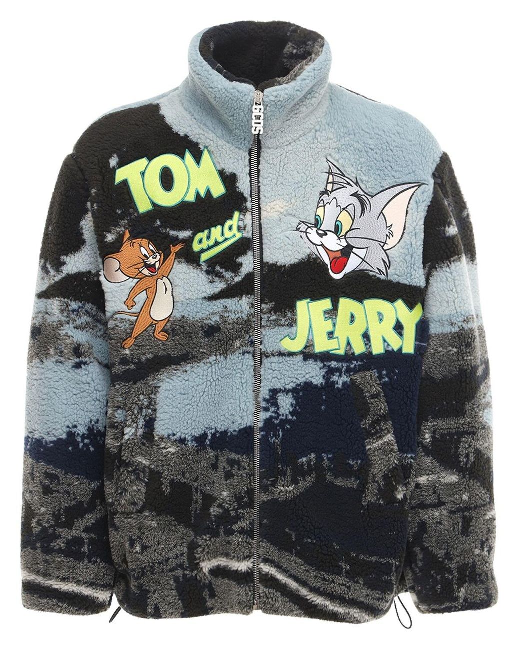  Men's Flight Jacket, Tom and Jerry, Long Sleeve, Zip
