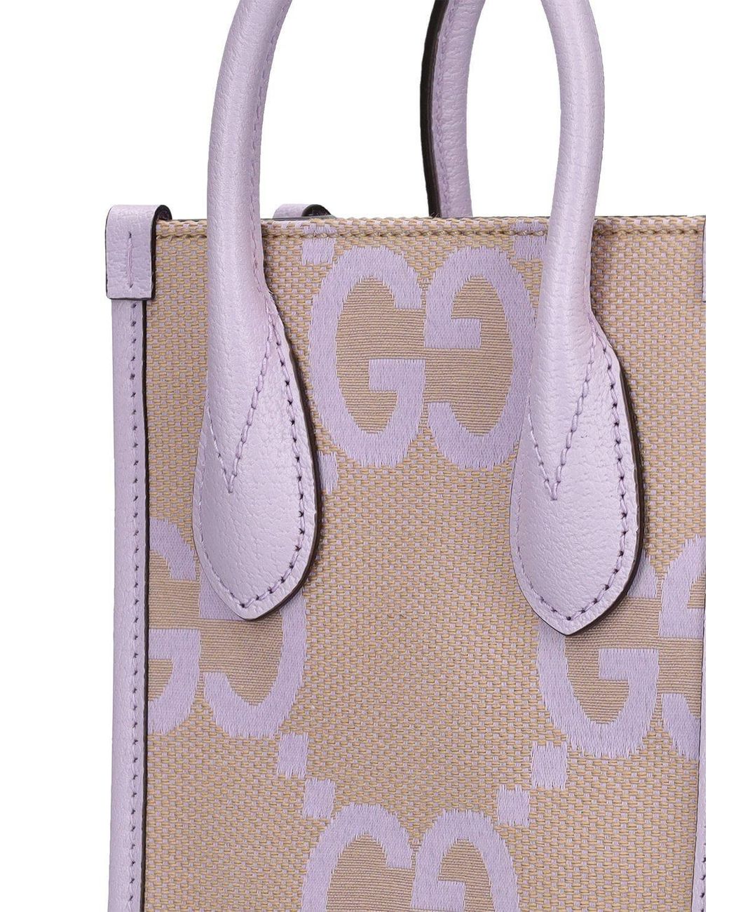 Gucci Jumbo gg Mini Tote Bag in Purple for Men | Lyst