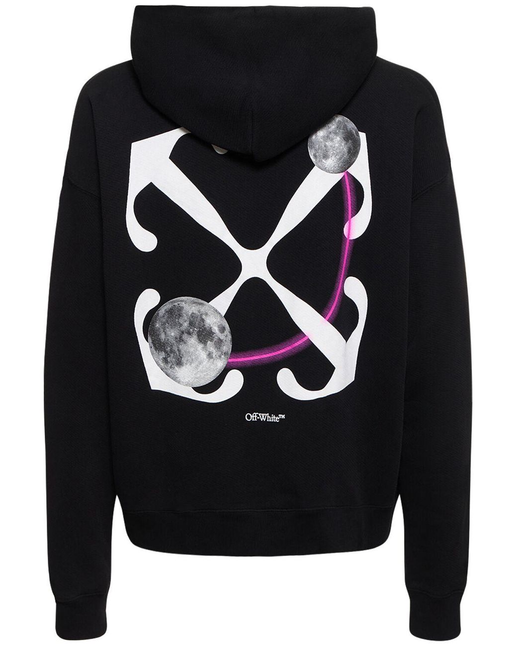 【Off White】MOON ARROW SKATE HOODIE  ★関税送料込み OFF-WHITE Moon Cam Arrow Skate Hoodie Black/Bright Green