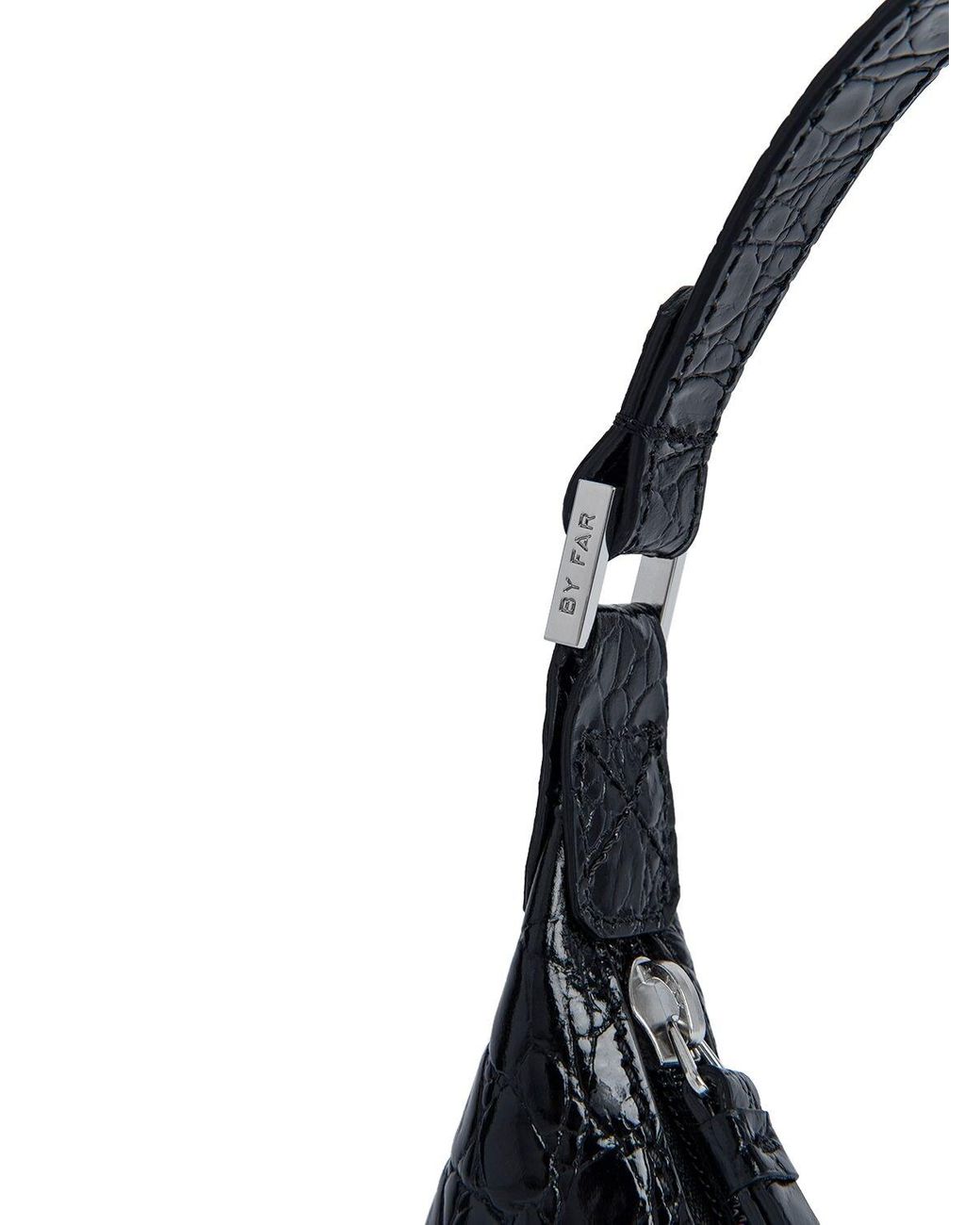 ショルダーバッグ・ポシェット By Far Baby Amber Black Leather Bag Baby Amber Black Semi Patent Leather – BY FAR