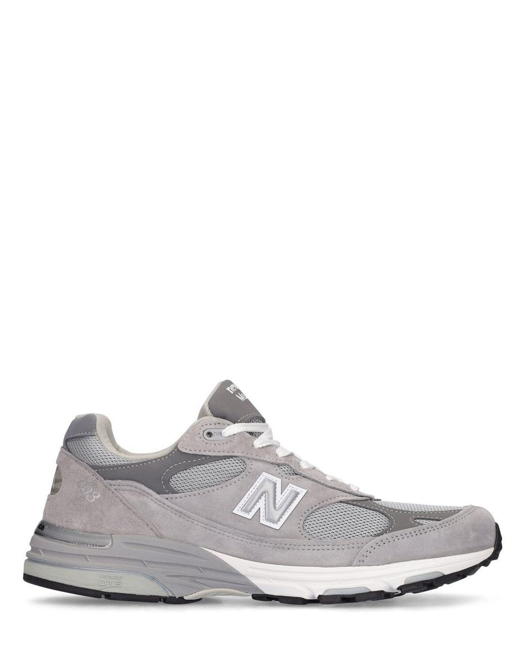 New Balance Leather 993 Sneakers in Grey (White) for Men | Lyst