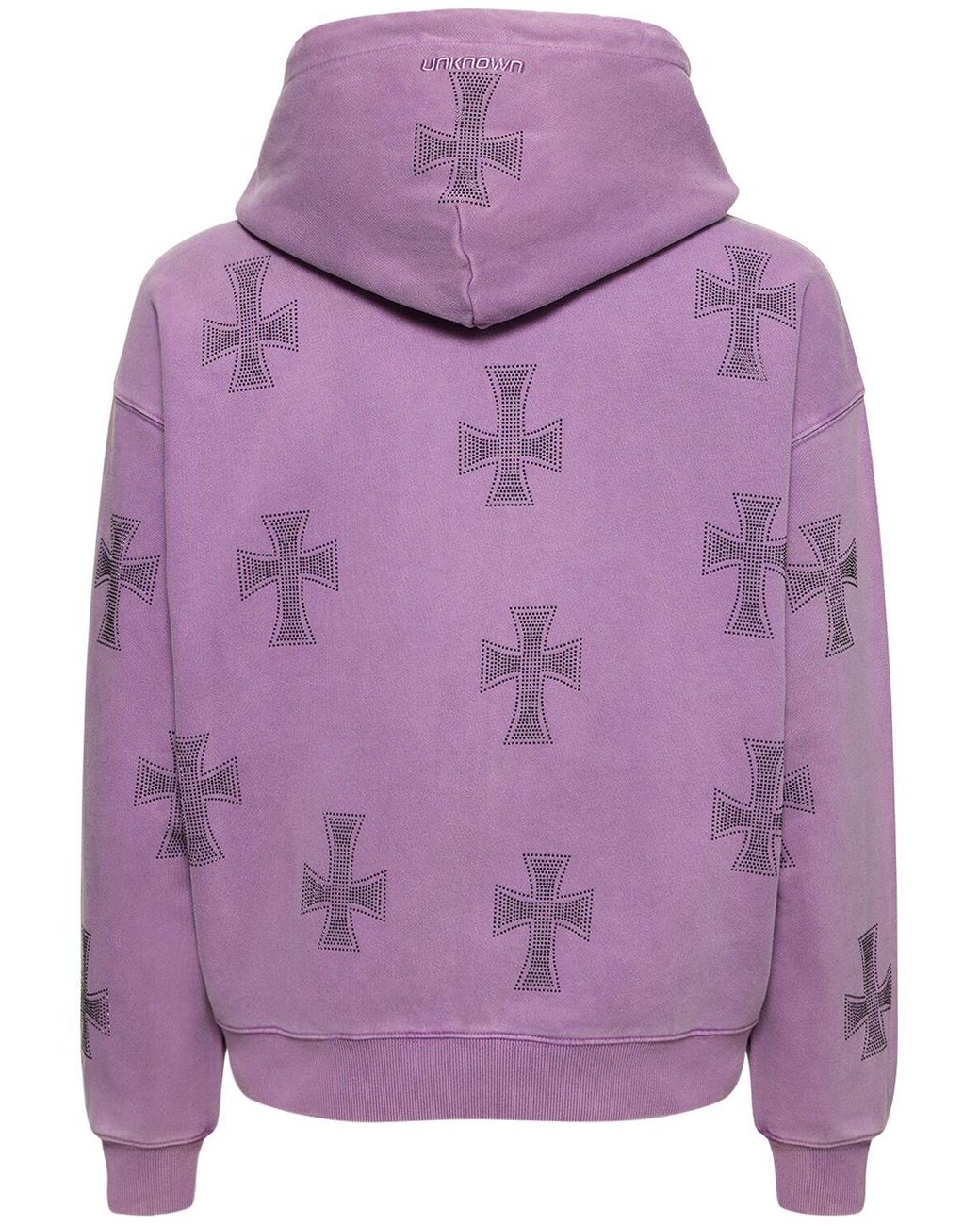 Unknown Rhinestone dagger Zip Up Hoodie in Purple for Men | Lyst