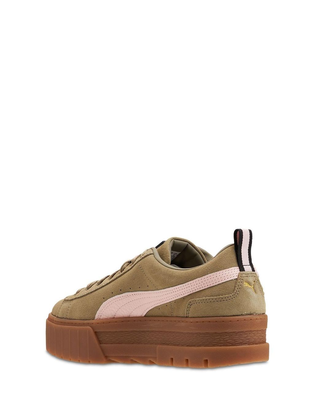 puma platform khaki