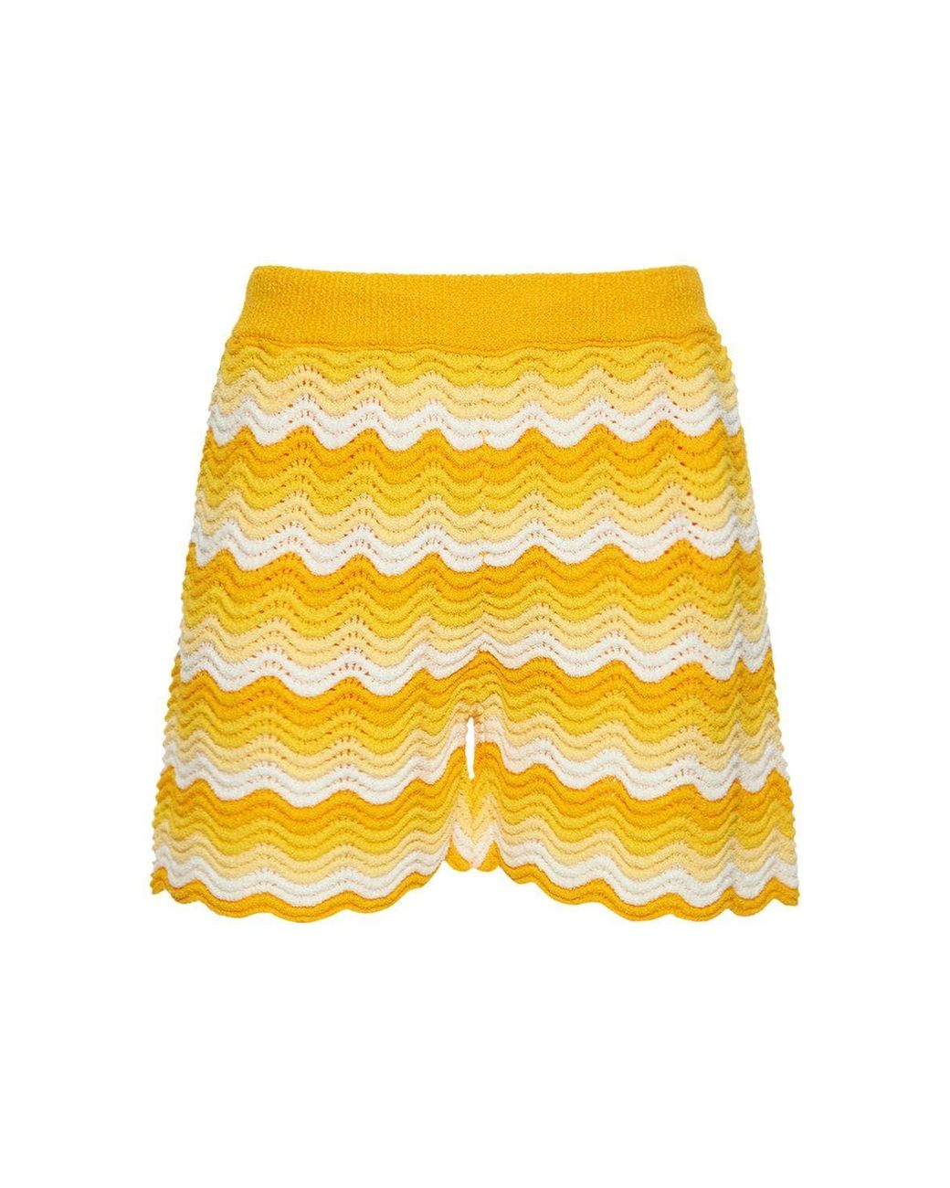 Mens yellow crochet shop shorts