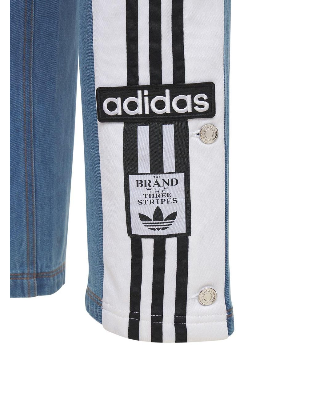 adidas Originals Denim Adibreak Pants in Blue | Lyst