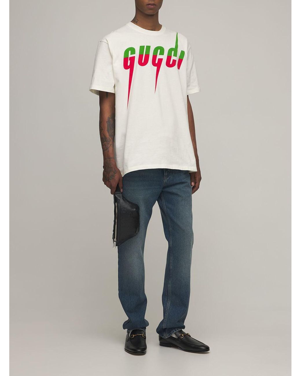 Gucci コットン オーバーサイズコットンジャージーtシャツ メンズ | Lyst