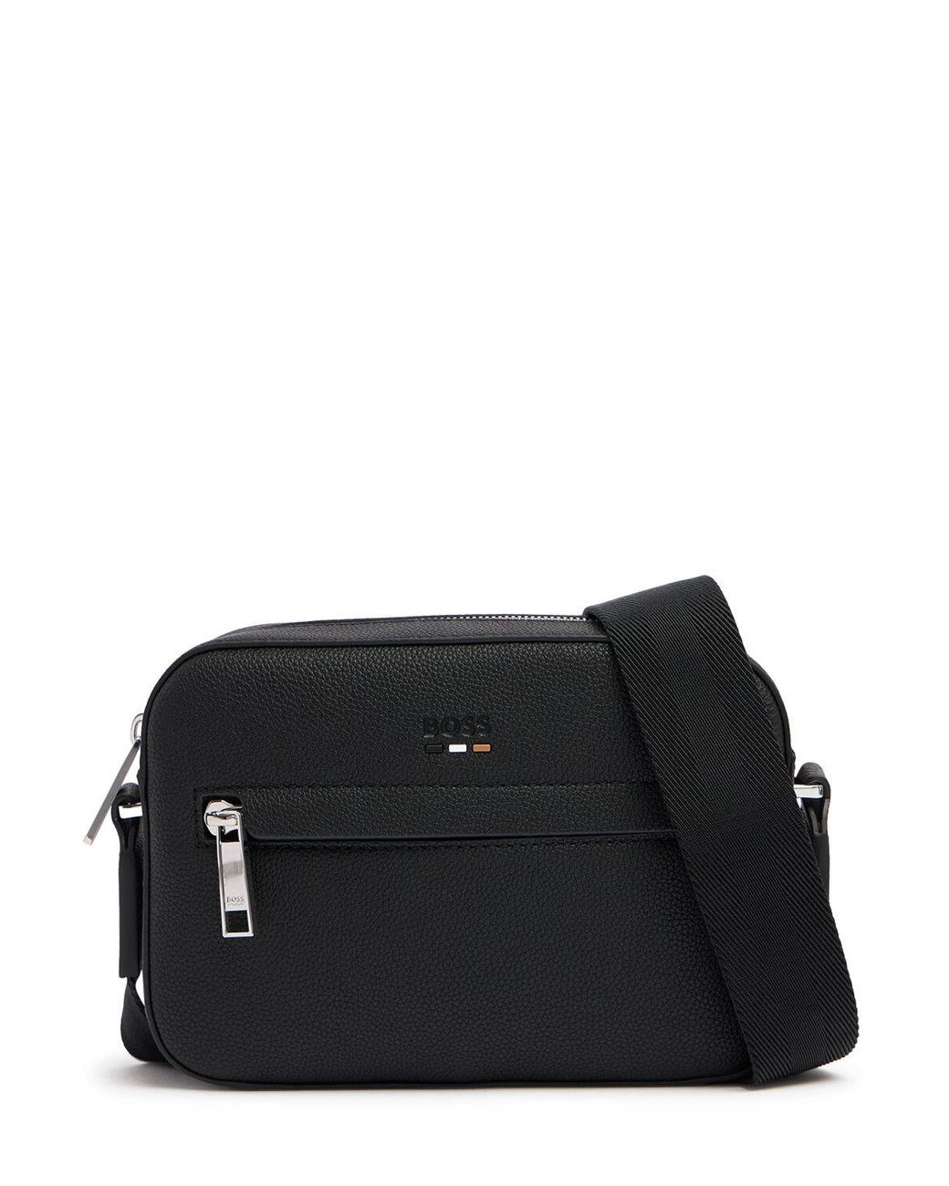 BOSS☆ray クロスボディバッグ リサイクルポリエステル black boss-Black-Ray-Logo-Crossbody-