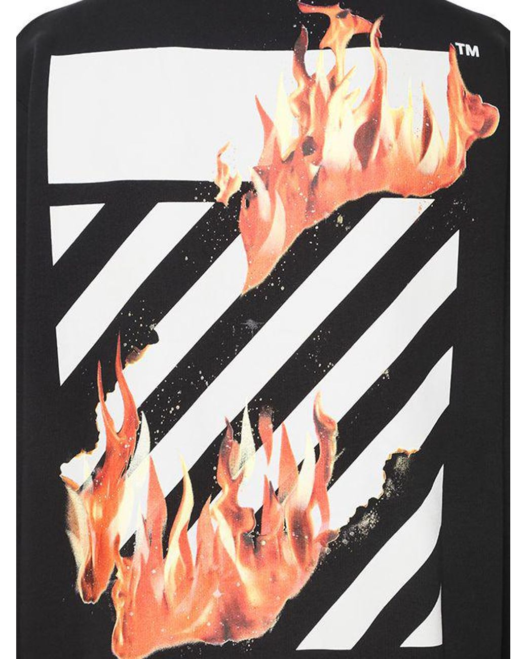 Off white top fire crewneck