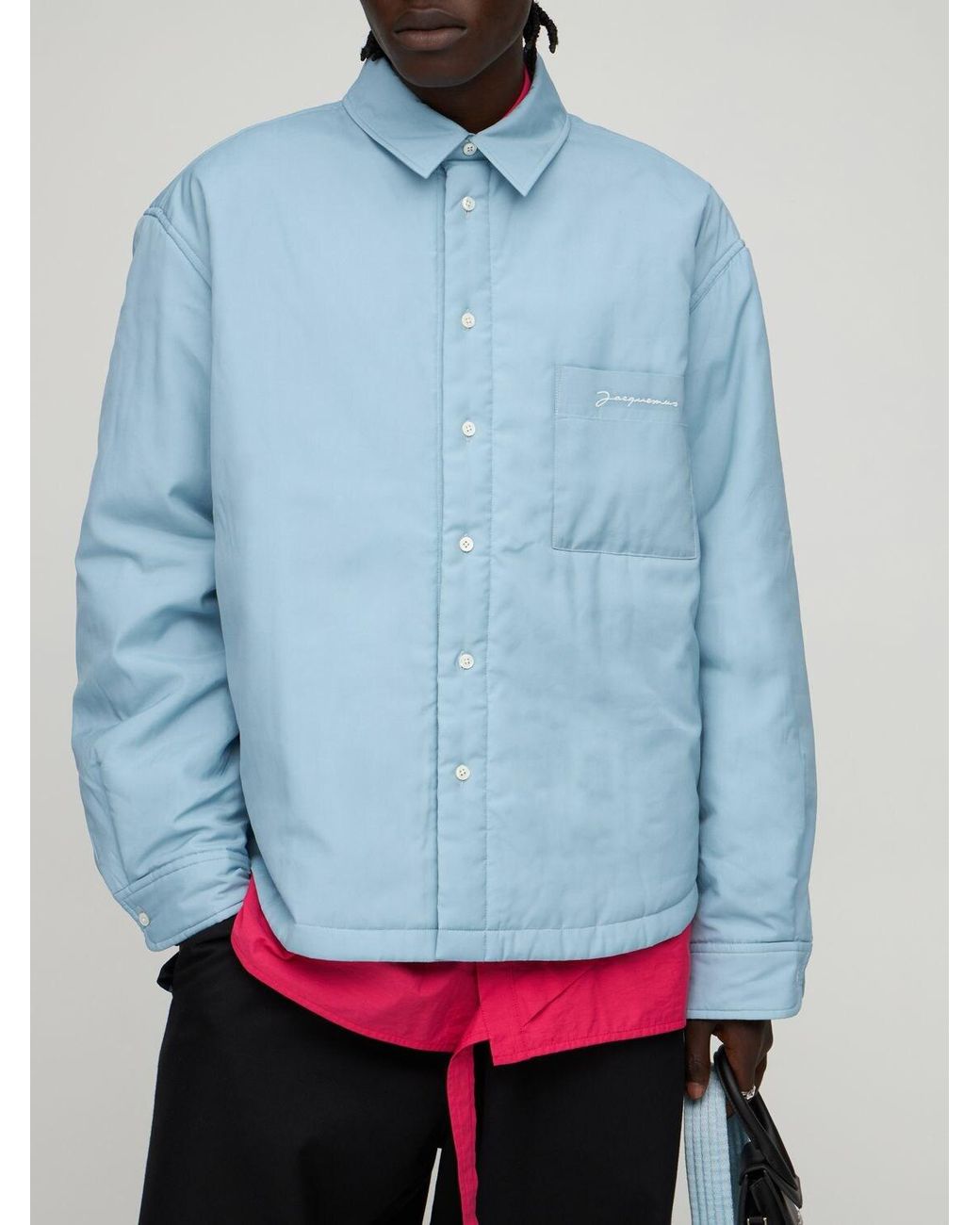 Jacquemus La Chemise Boulanger Padded Shirt Jacket in Blue for Men 