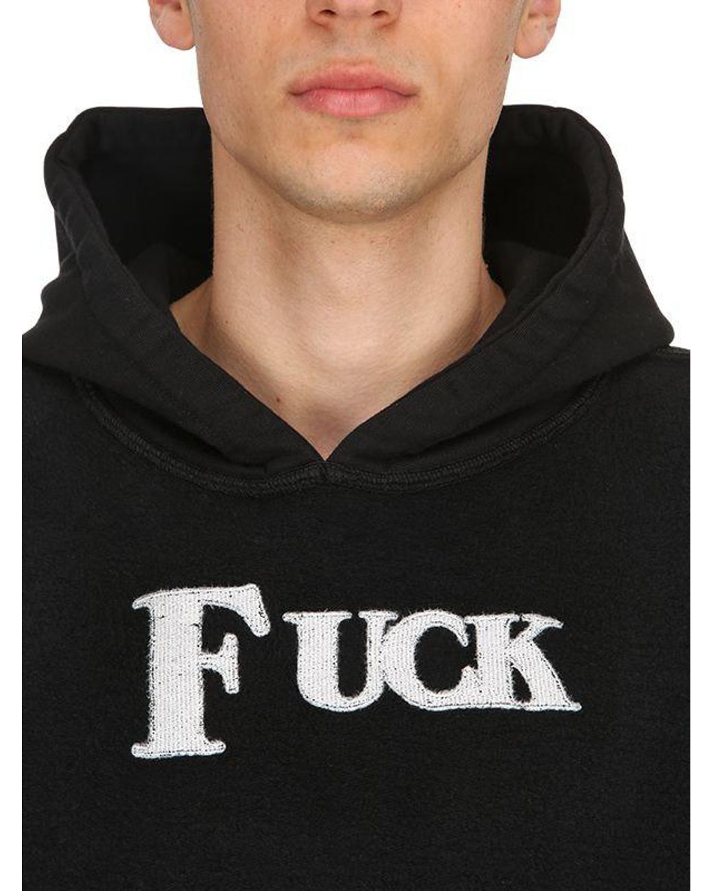 VETEMENTS INSIDE OUT FUCK HOODIE