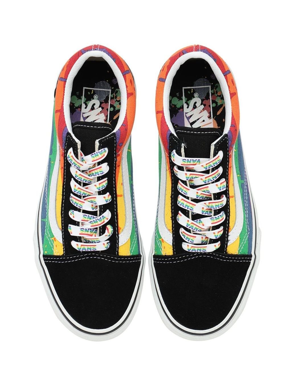 Sneakers À Semelle Arc-en-ciel "old Skool" en Cuir Vans | Lyst