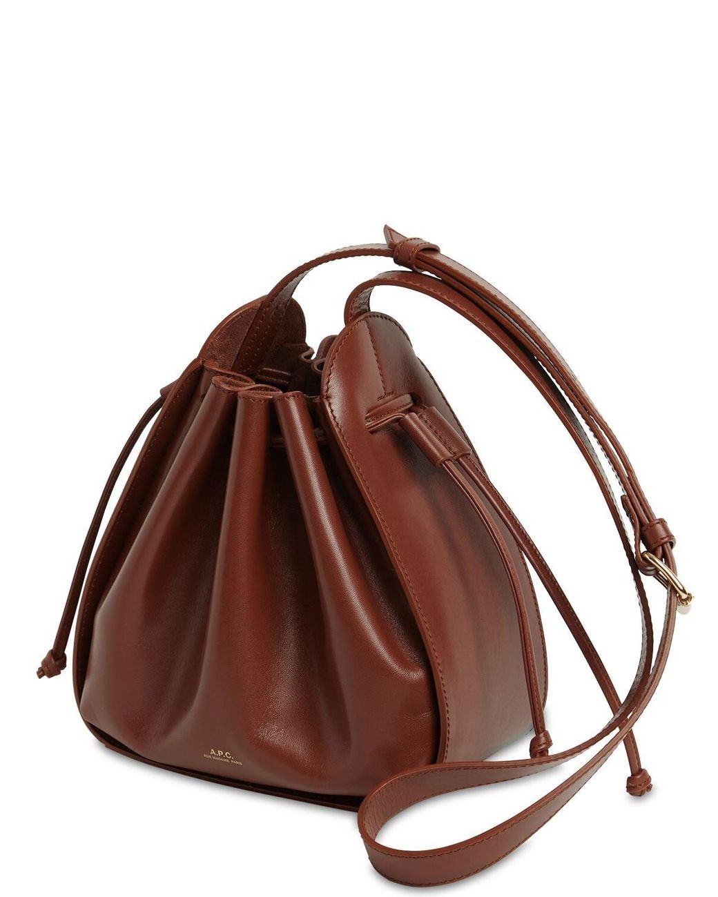 A.P.C. Courtney Small Leather Bucket Bag | Bloomingdale's