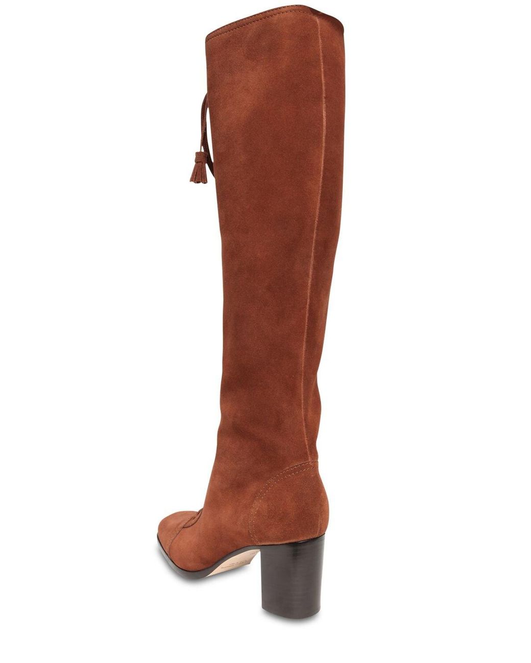 Alberta Ferretti 65mm Suede Over-the-knee Boots in Brown | Lyst Australia