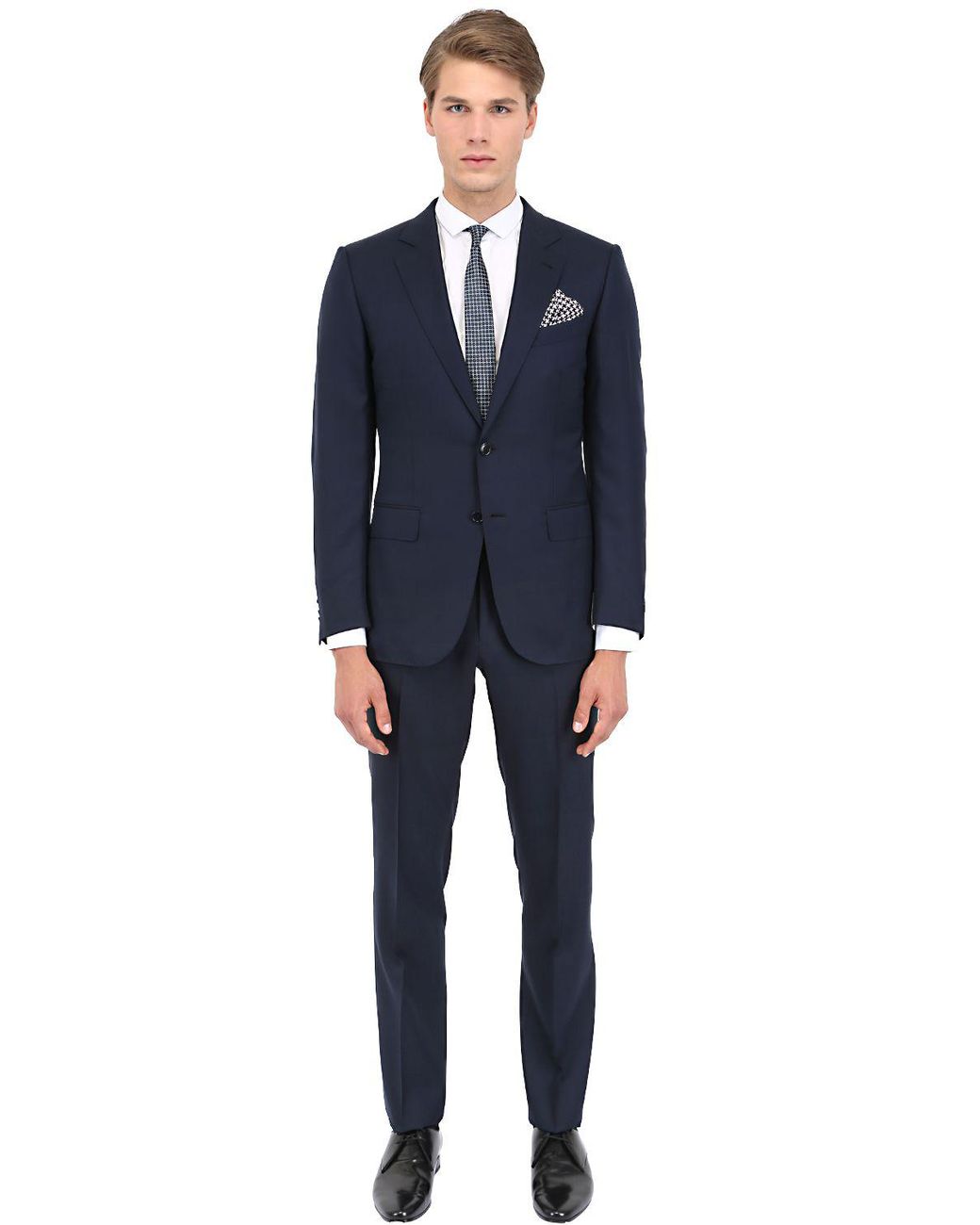 Ermenegildo Zegna Cool Effect Wool&silk Blend Suit in Navy (Blue) for ...