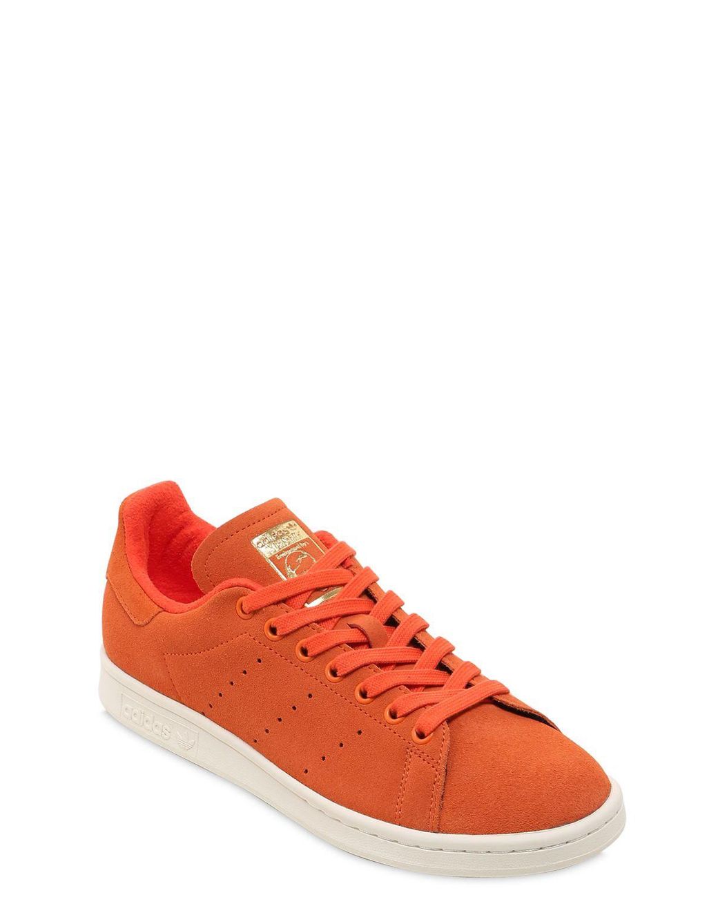 adidas Originals Stan Smith Suede Sneakers in Orange for Men | Lyst UK