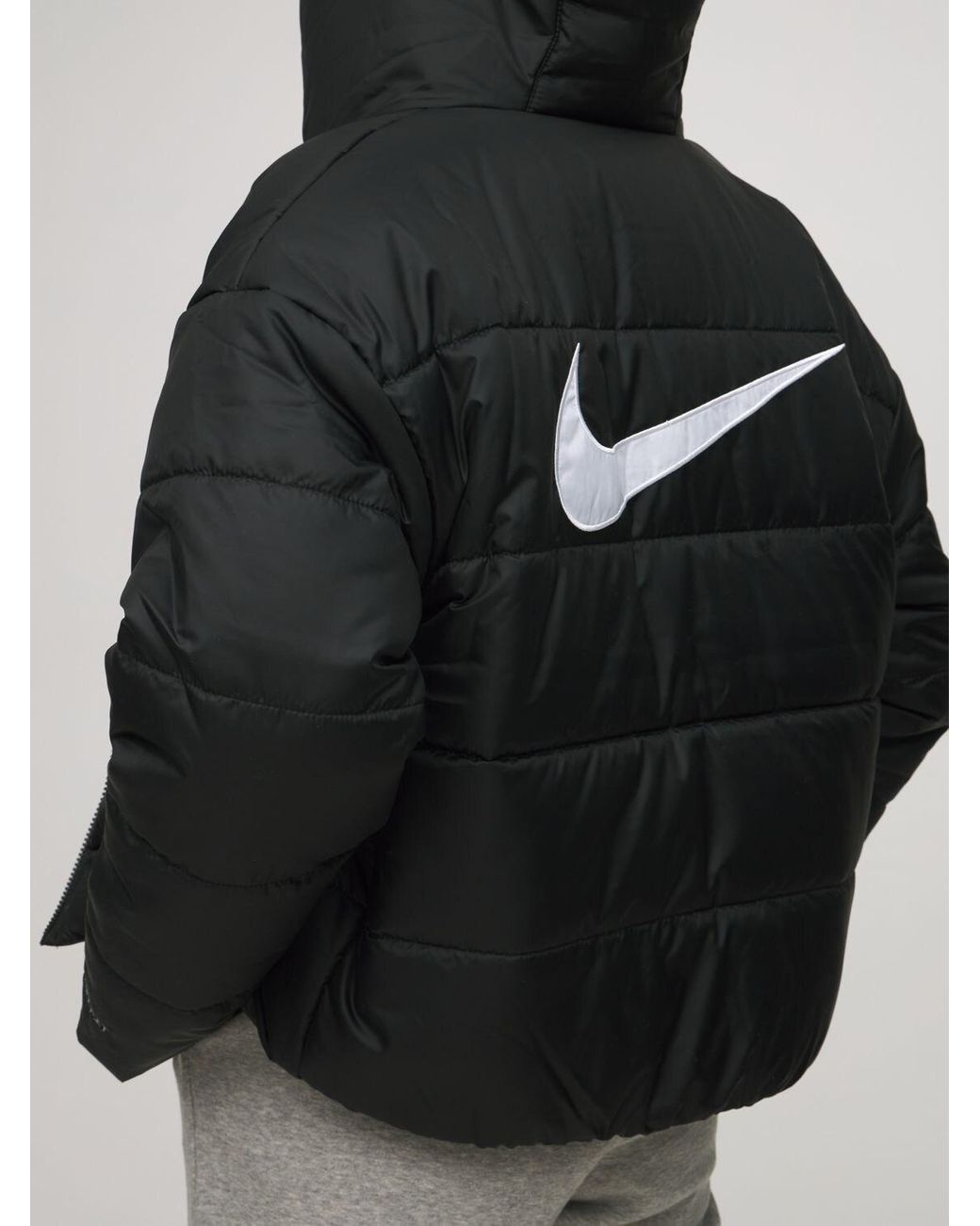 Nike Therma Fit Classic Puffer Jacket in Black | Lyst