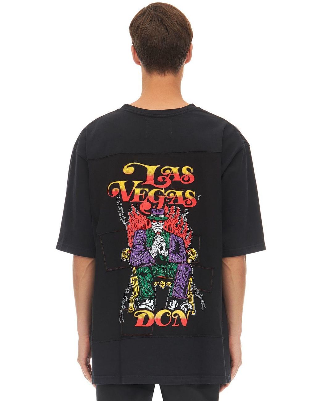 Warren Lotas Oversized Las Vegas Patch T-shirt in Black for Men - Lyst