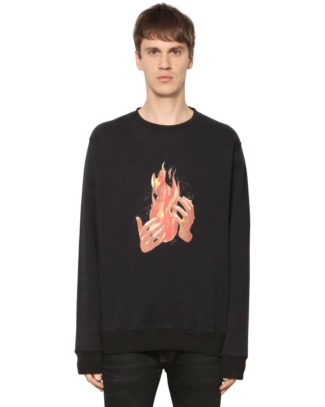 Off-White C O Virgil Abloh 3D Diag Lines Sweater 'Black White' OMBA025E181920021001 US L