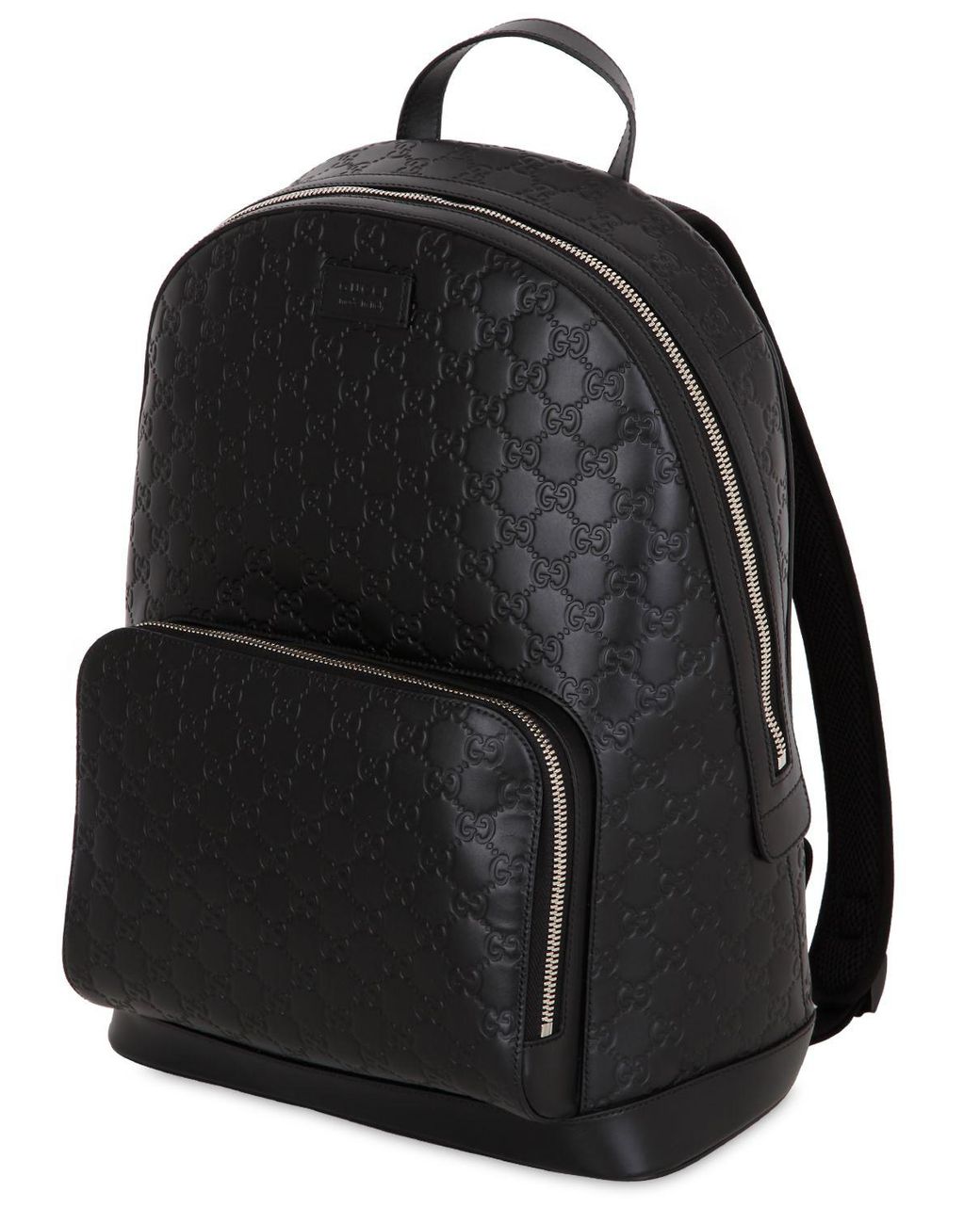 Gucci Signature Leather Backpack in Black for Men