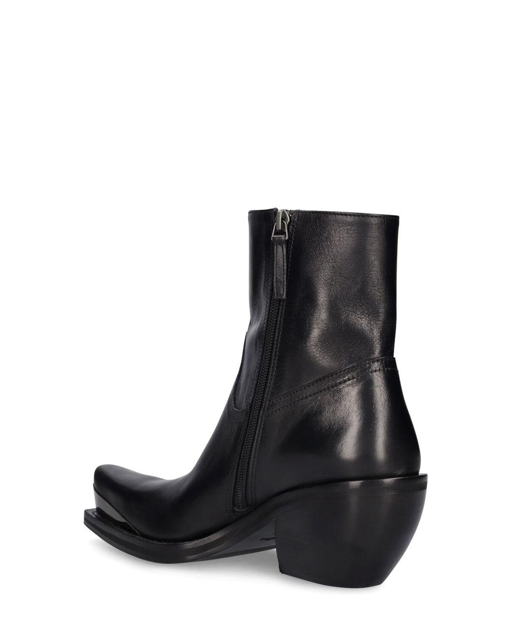 【送料&関税込】Acne Studios Heeled Ankle Boots Acne Studios Logo Ankle Boots in Blue | LN-CC