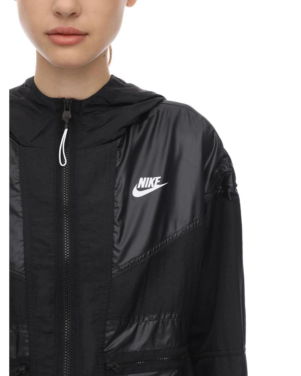 nike black casual jacket