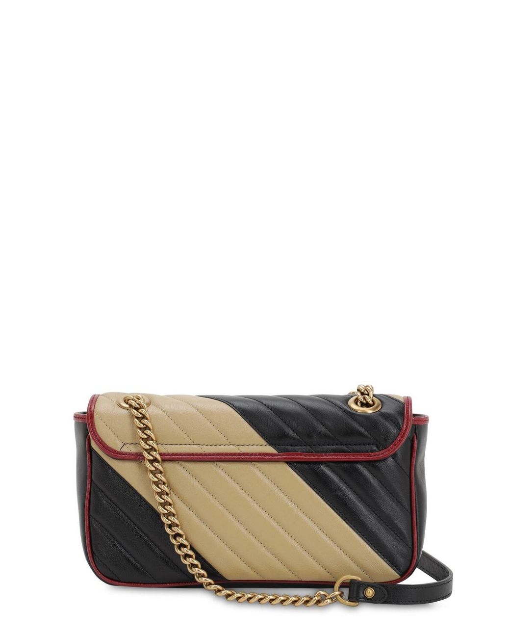 Black GG Marmont 2.0 mini matelassé-leather handbag