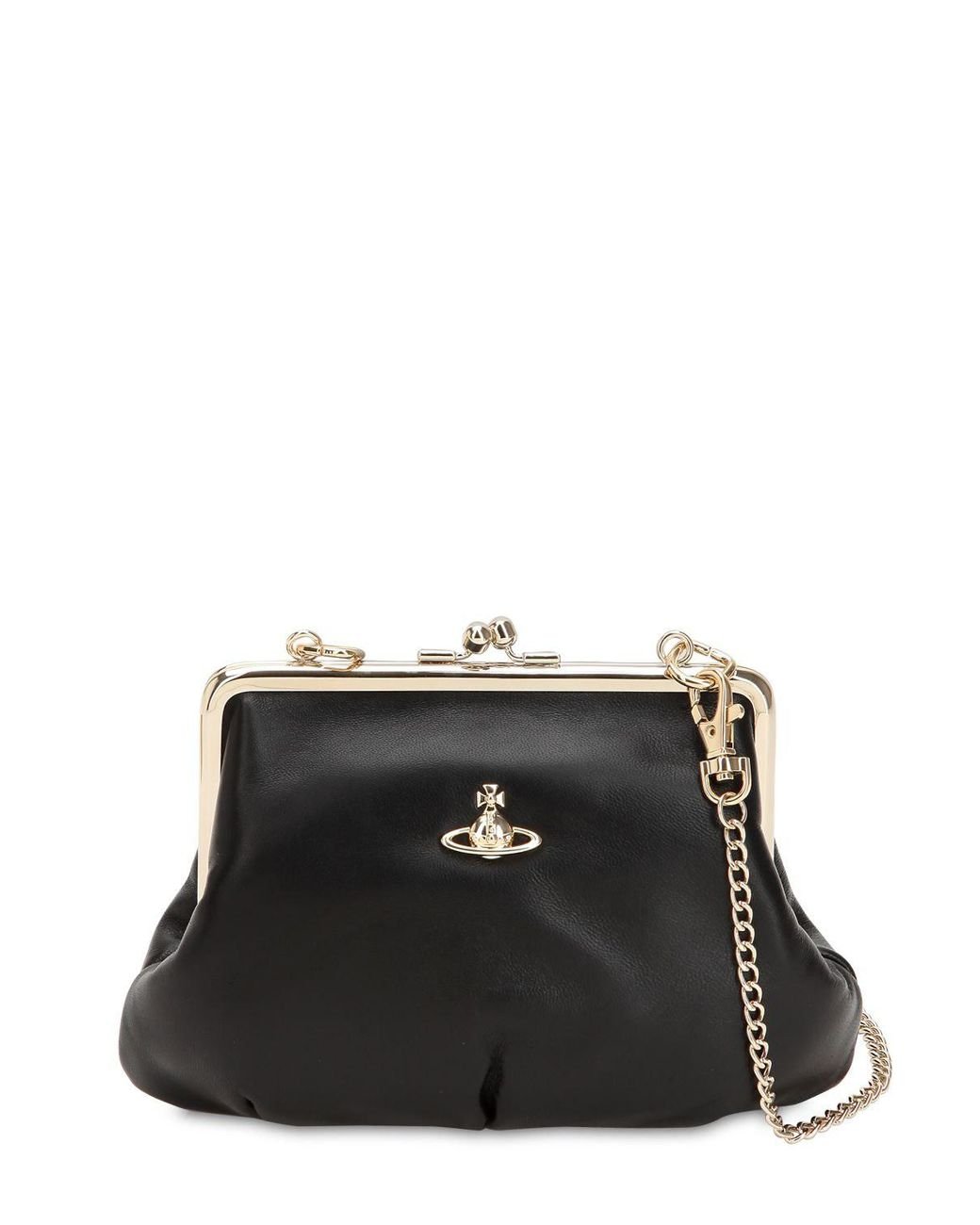 Vivienne Westwood Emma Leather Top Handle Bag in Black Lyst