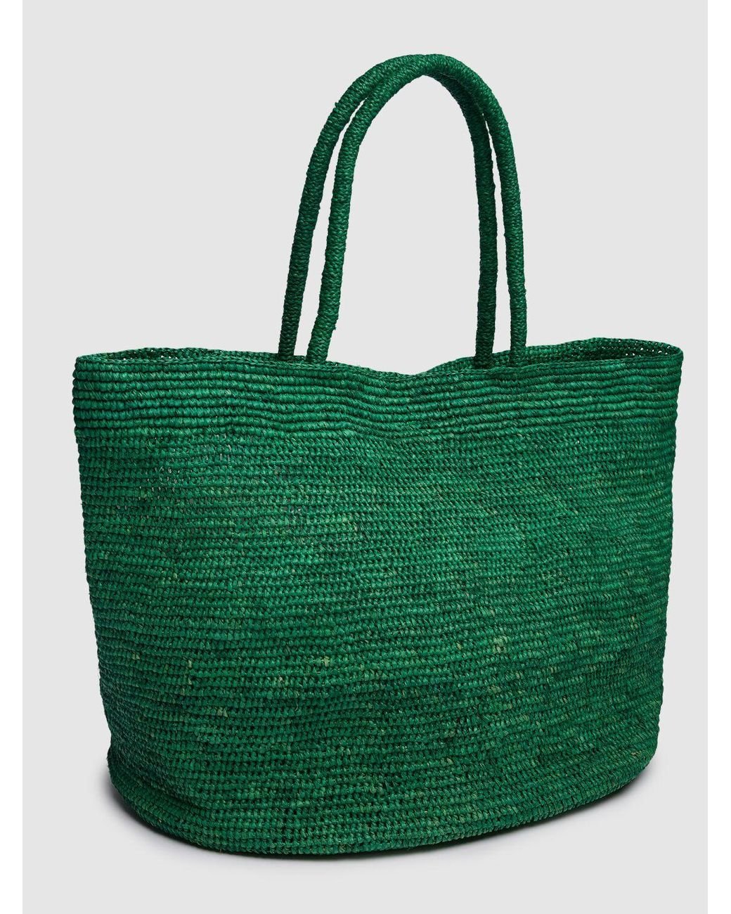 （New）The Row Oregon ラフィアトートバッグ The Row Oregonラフィア エフェクト トート バッグ グリーン | Lyst
