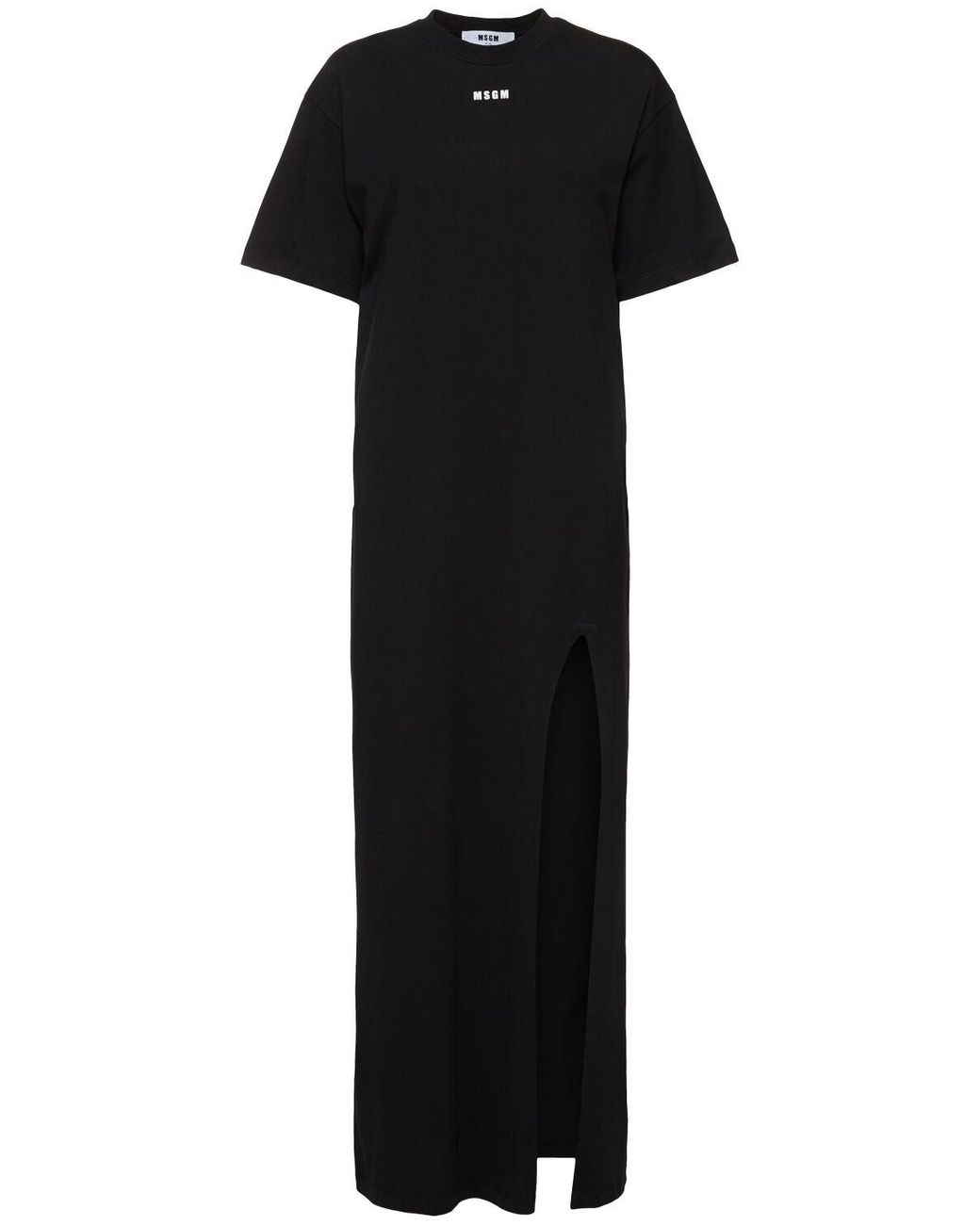 【送料&関税込】MSGM Cotton Dress Cotton dress with brushed logo - MSGM Official