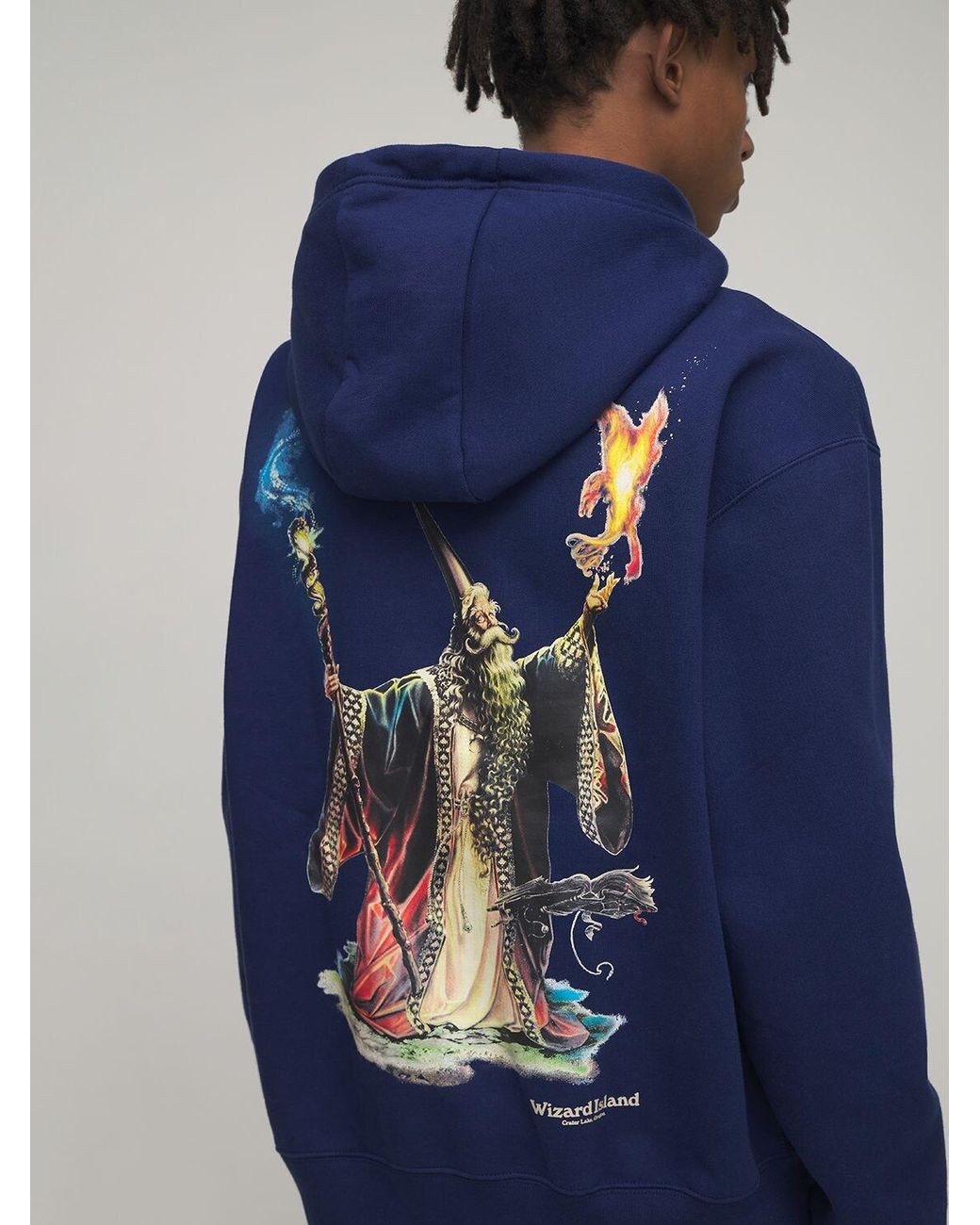 Nike Acg Wizard Cotton Sweatshirt Hoodie in Blue for Men Lyst