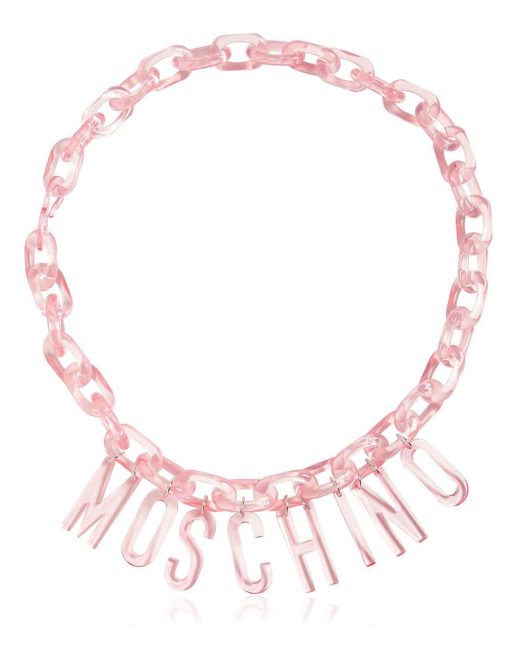 moschino logo necklace