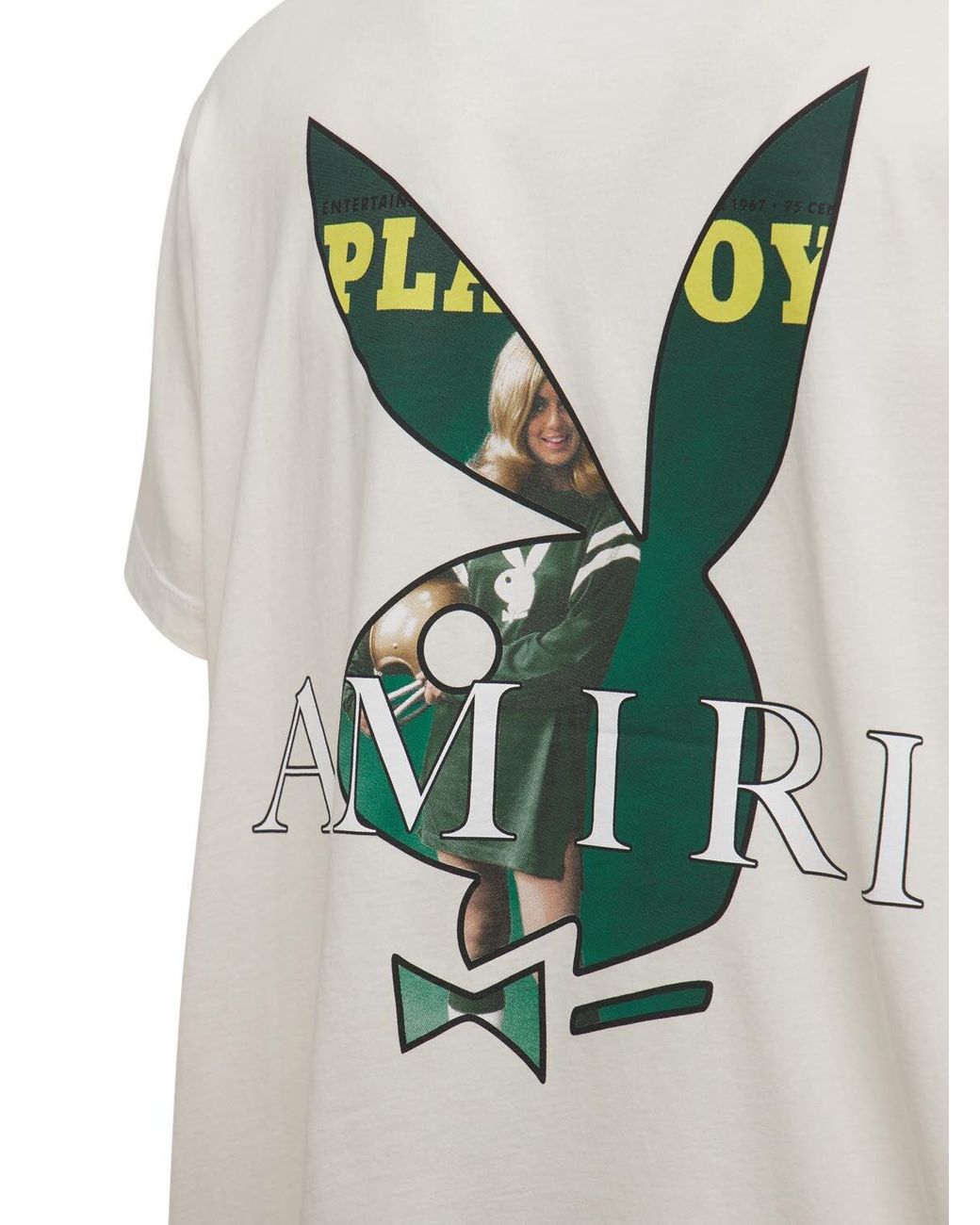 Short en coton melange a imprime Playboy Coton Amiri pour homme en coloris Blanc Homme Vêtements Shorts 