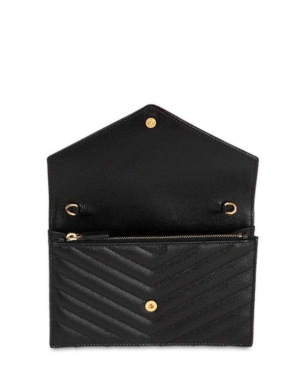 Saint Laurent Cassandre Matelassé Chain Wallet - ShopStyle