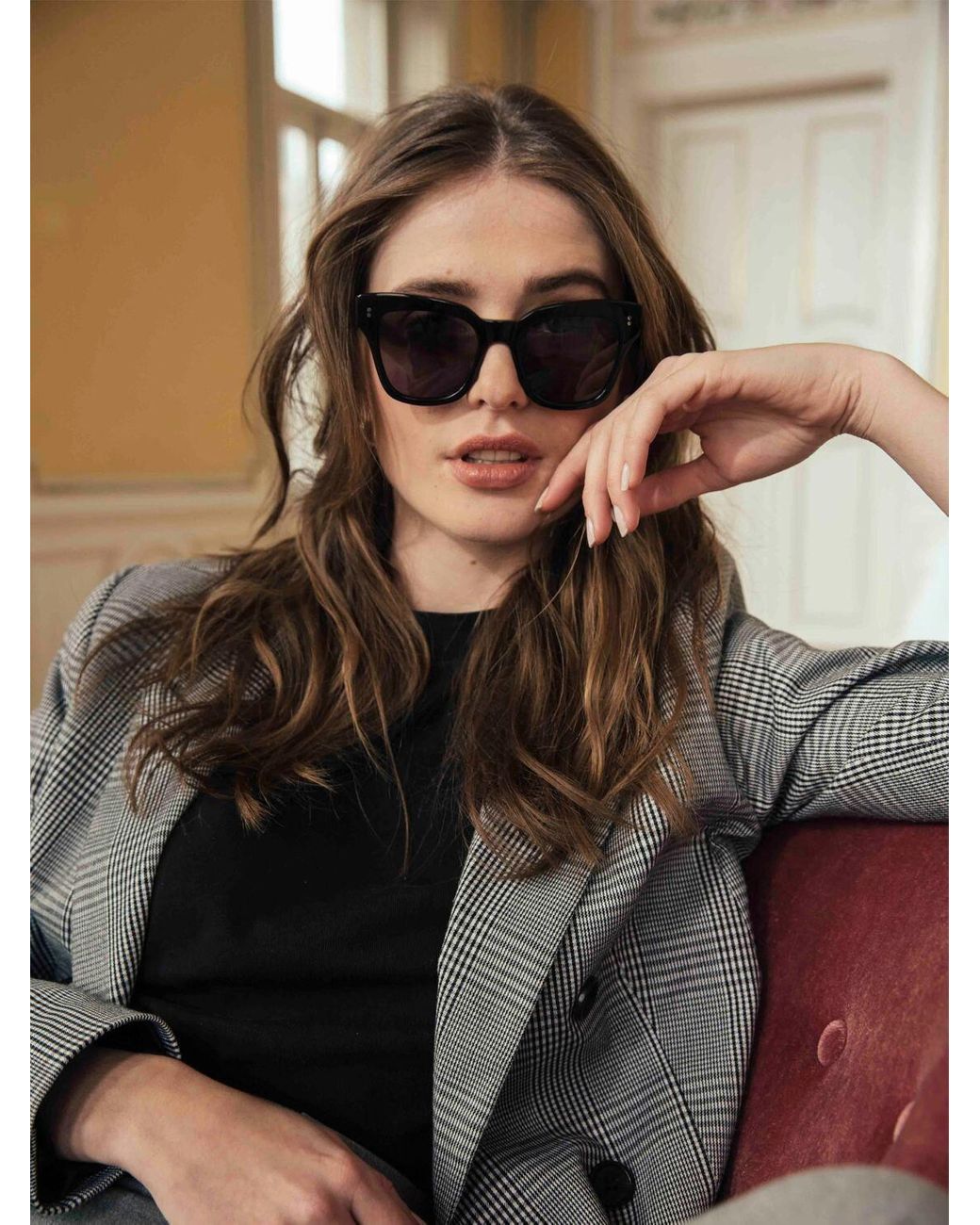 Chimi Berry 005 Square Acetate Sunglasses in Black | Lyst