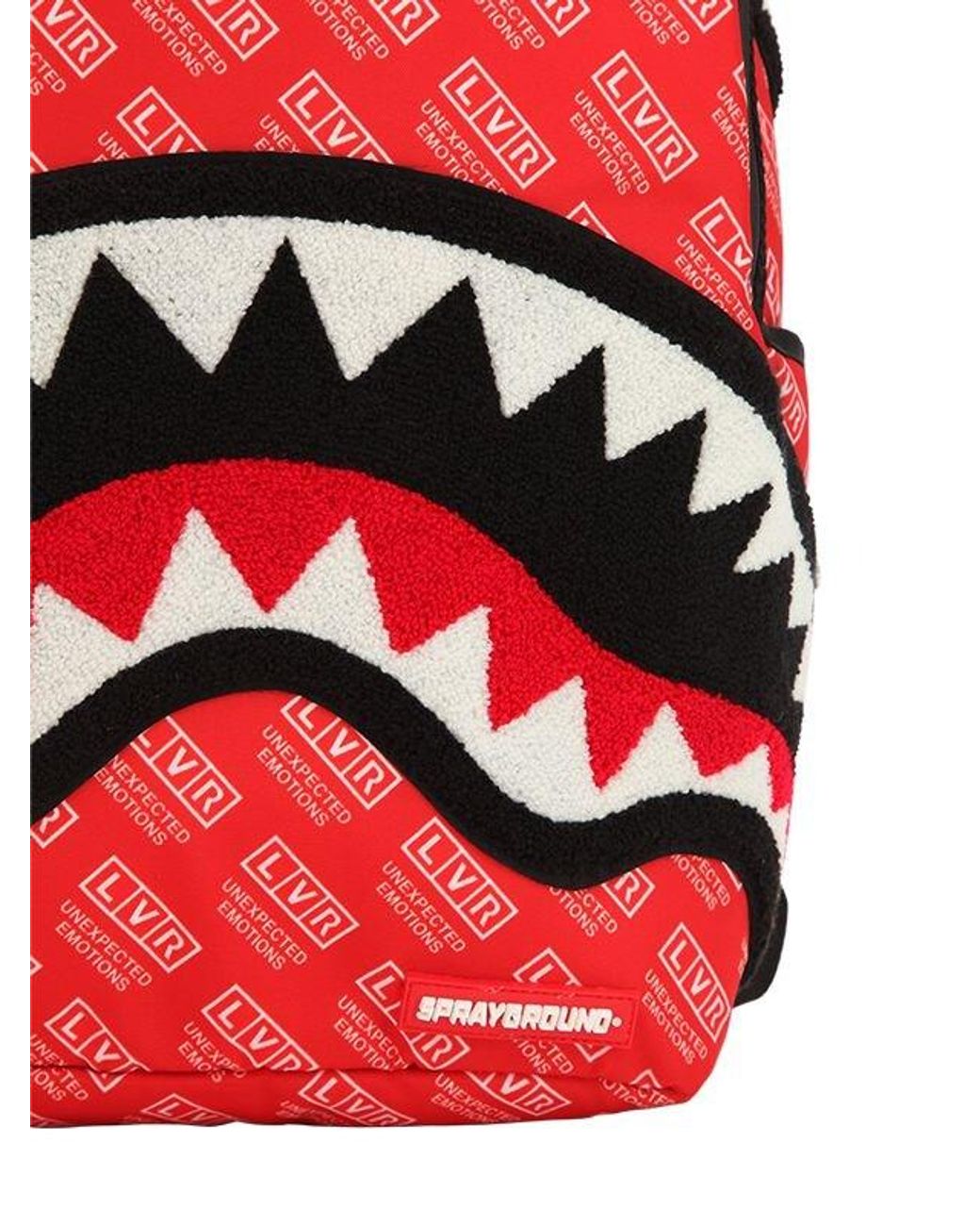 Sprayground Lvr Edition Large Logo Printed Backpack in Red for Men | Lyst