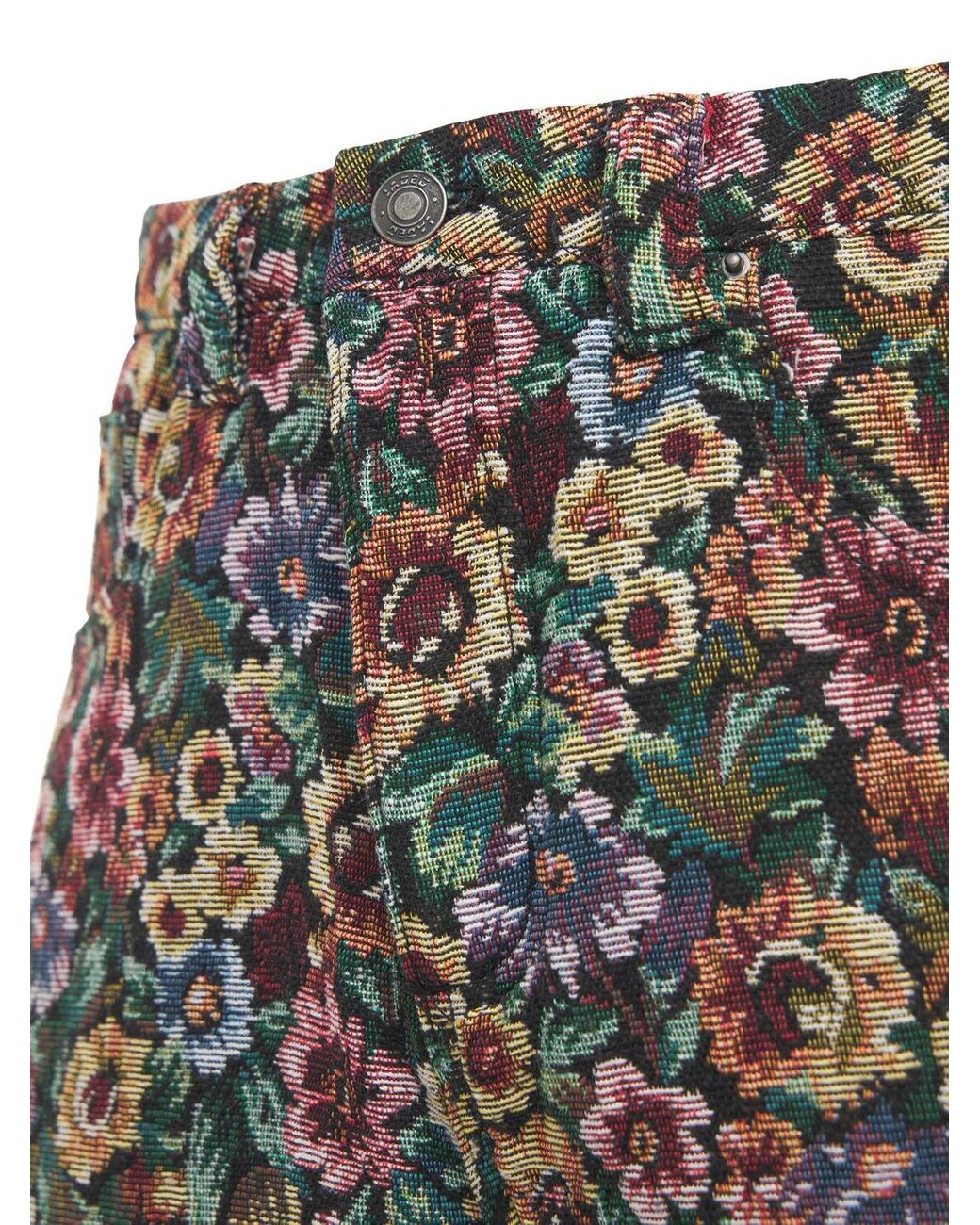 Jaded London Dark Woven Floral Skate 