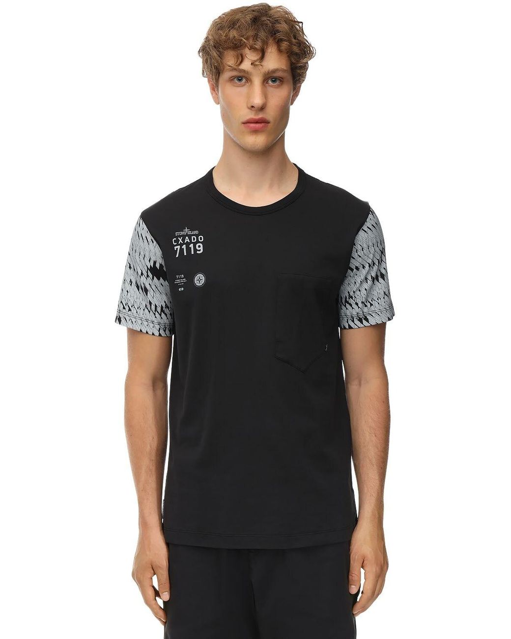 stone island short and t shirt set