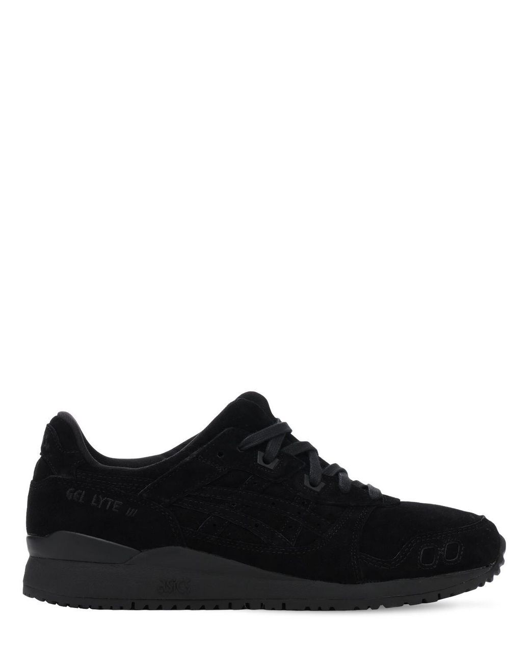 asics gel lyte black suede