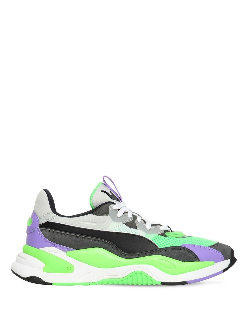 puma neon green shoes