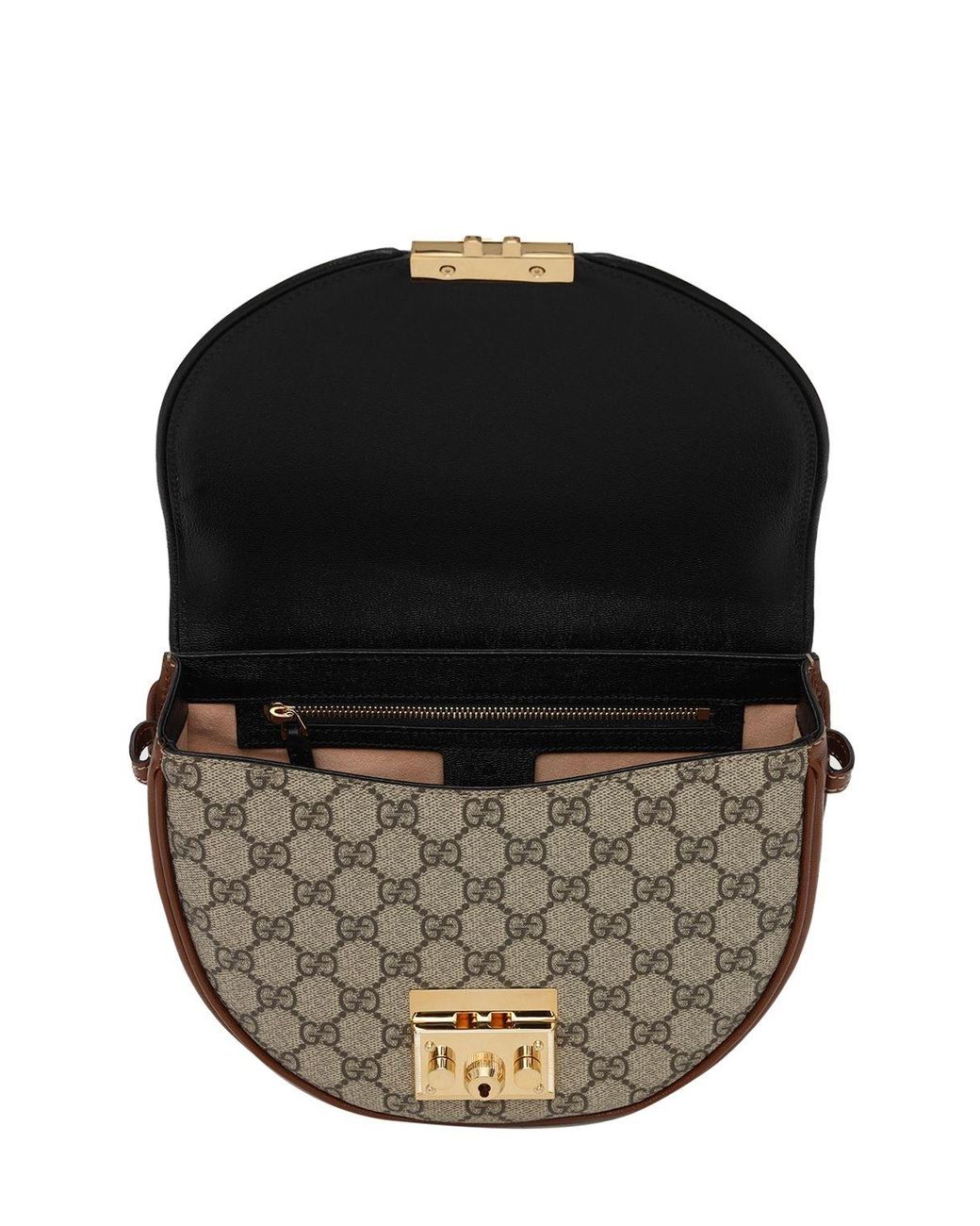 Gucci Canvas Padlock Small Shoulder Bag in Black/Brown (Natural) - Save 9%  | Lyst