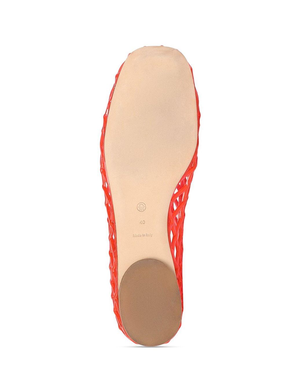 The Row Mara Pvcフラットシューズ 10mm レッド | Lyst