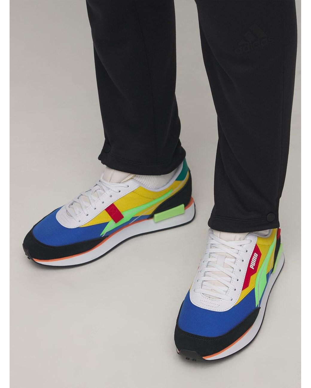 Puma Future Rider Twofold Sd Pop Sneakers In Blue For Men Lyst