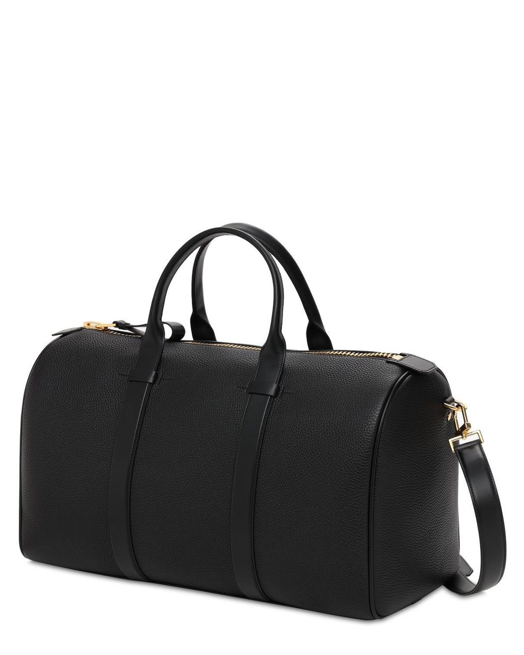 Leather Duffle Bag (Black Motif Small) – BLAKE7EMPIRE