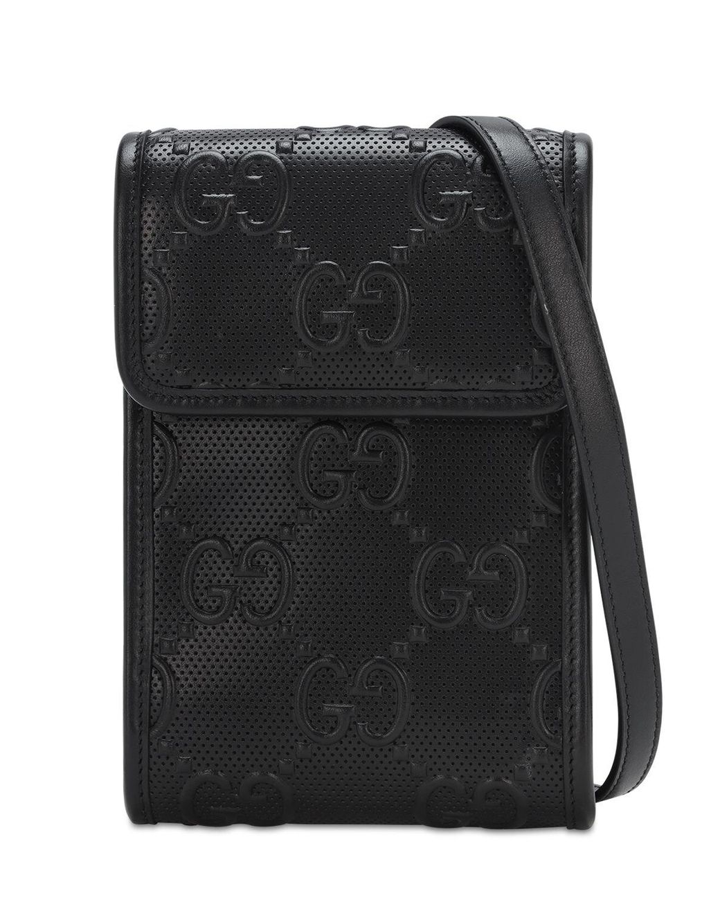 gucci man bolsa black leather