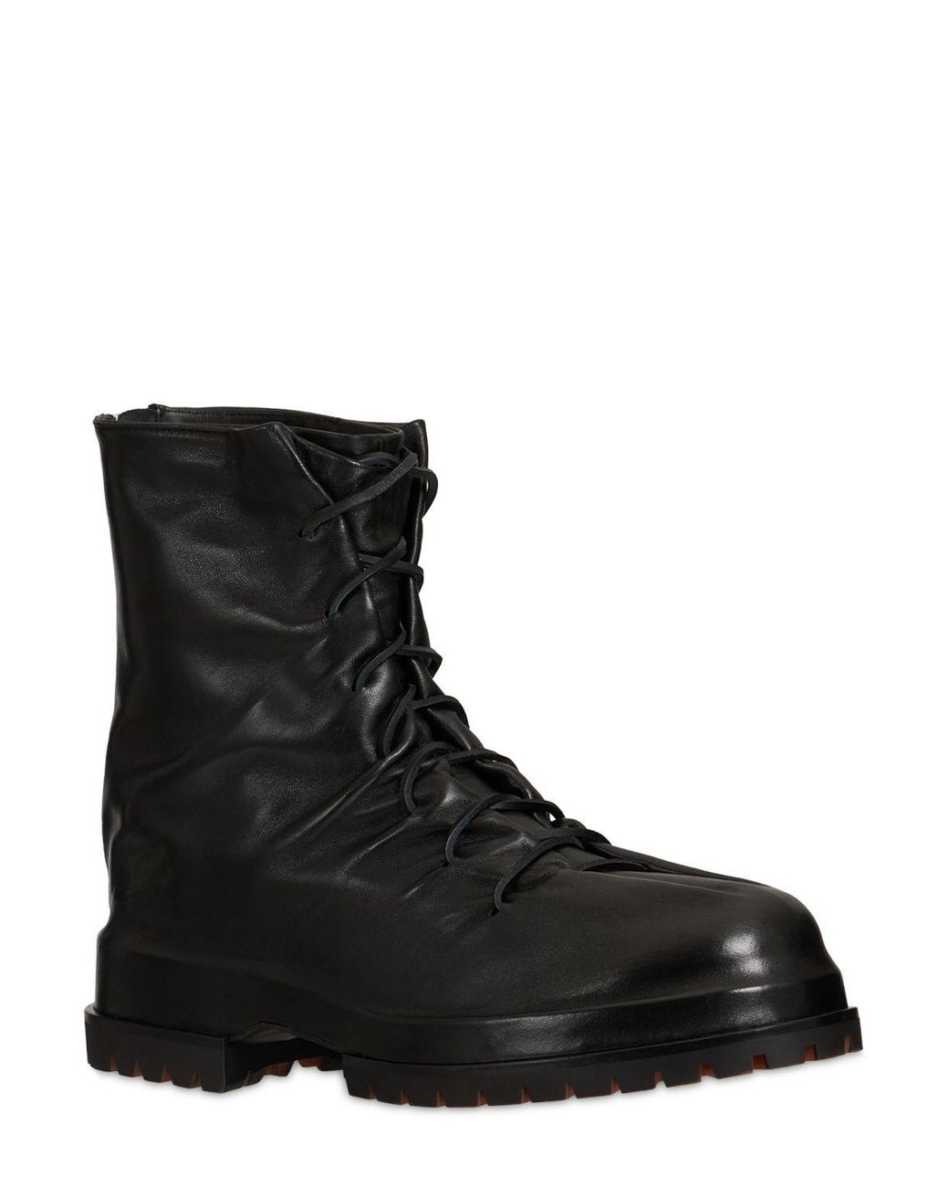 424 Wrapped Leather Lace-up Boots in Black for Men | Lyst 424 Wrapped Leather Lace-up Boots in Black for Men | Lyst