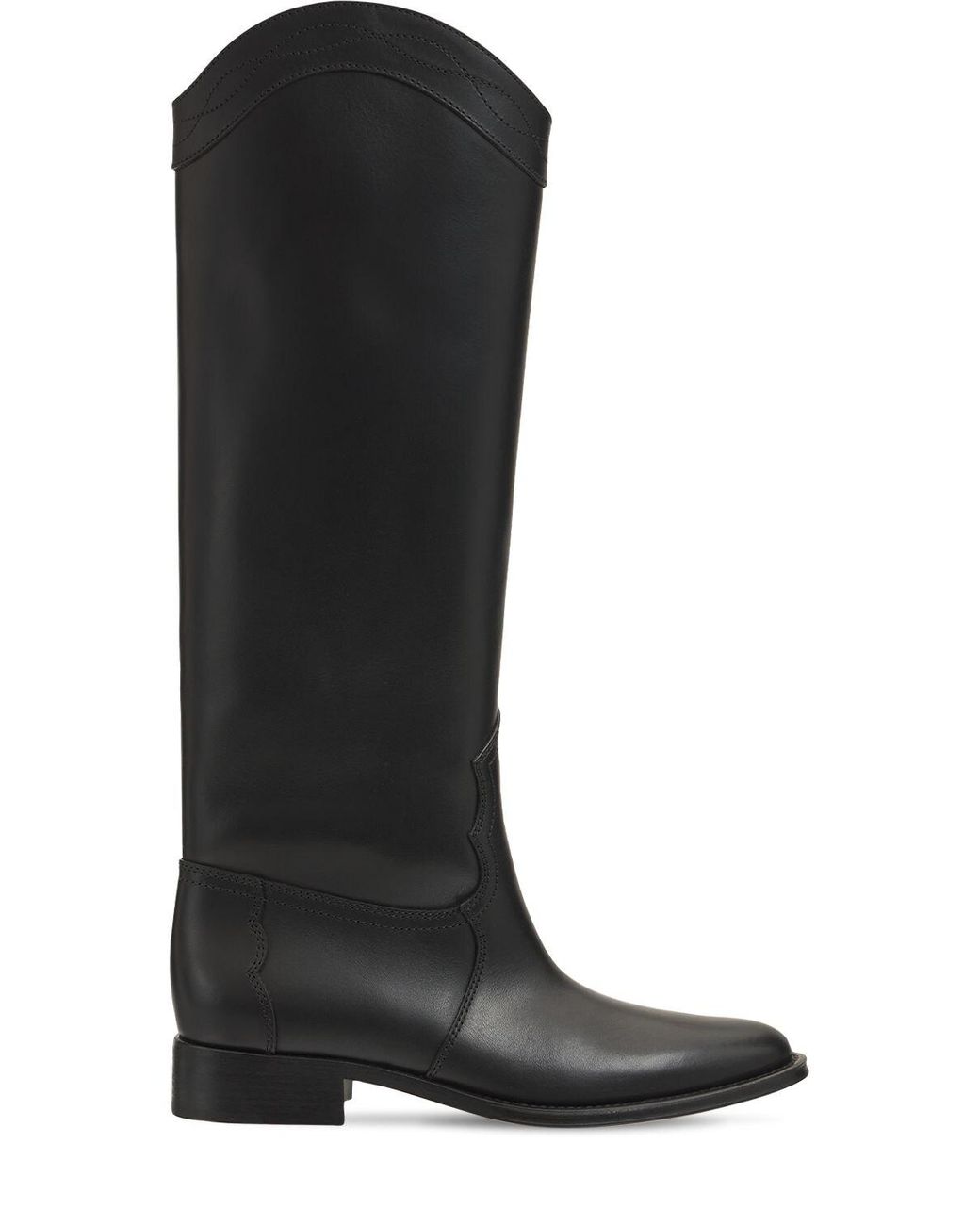 Saint Laurent 30mm Kate Leather Tall Boots in Black | Lyst Canada