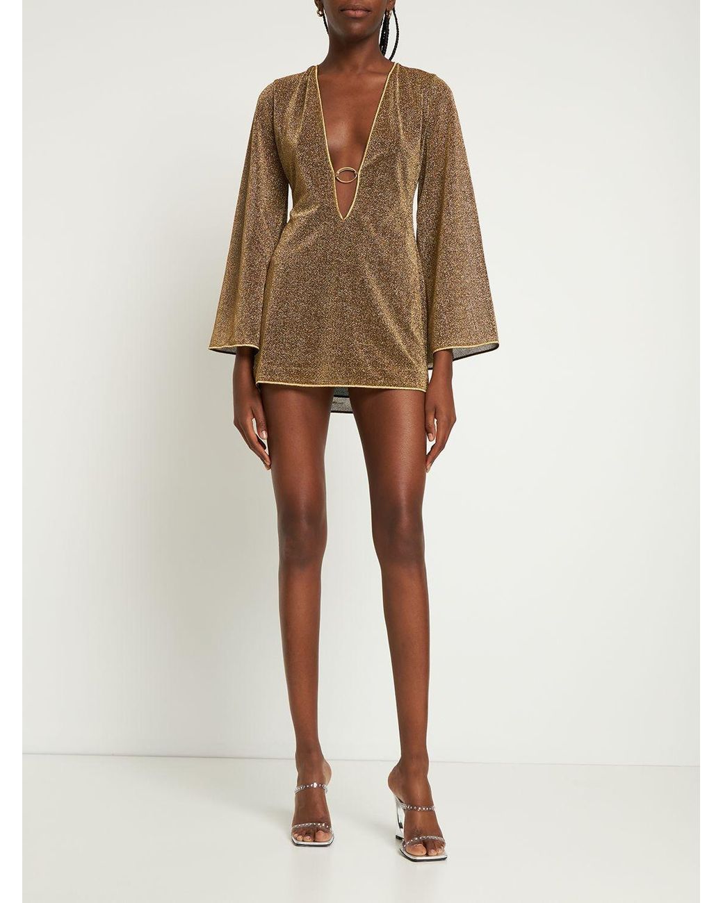 ワンピース OSEREE MARYLIN KAFTAN MINI DRESS IN SEQUINNED TULLE Marylin O-Kaftan